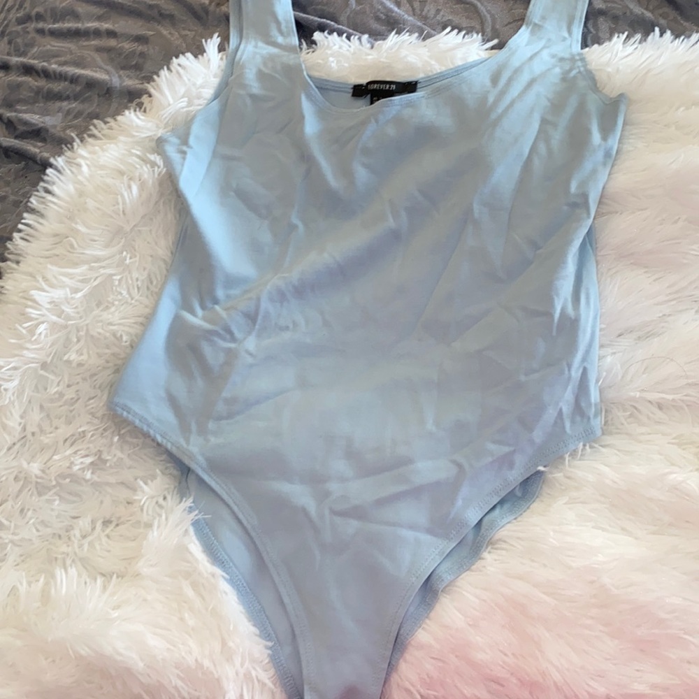 Baby blue bodysuit